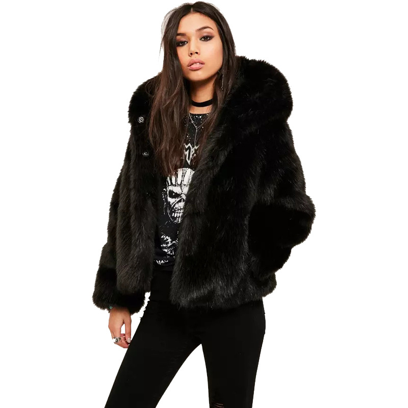 black-hooded-faux-fur-short-co